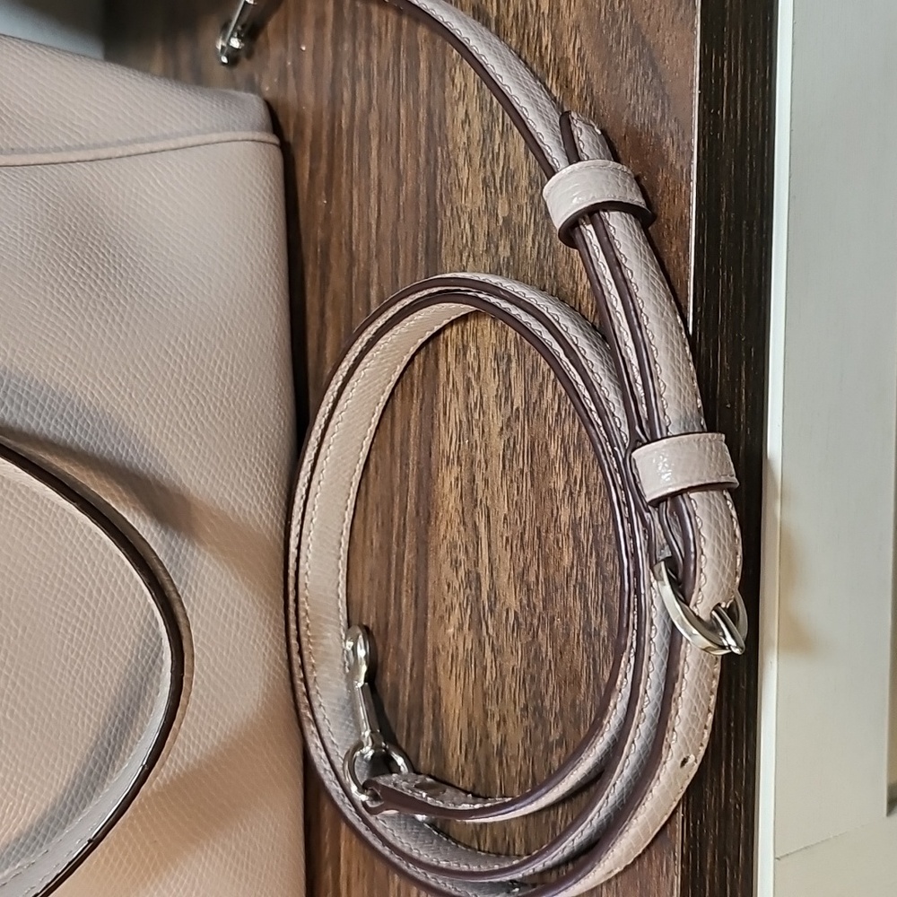Coach Beige Leather Minetta Satchel - Picture 7 of 10